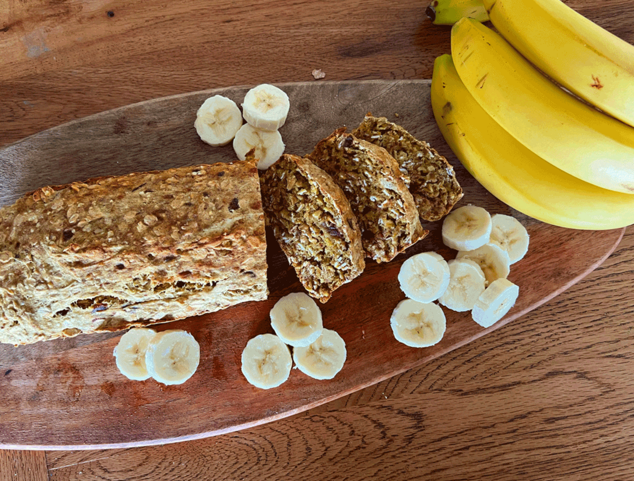 Glutenfreies Bananenbrot ohne Kristallzucker